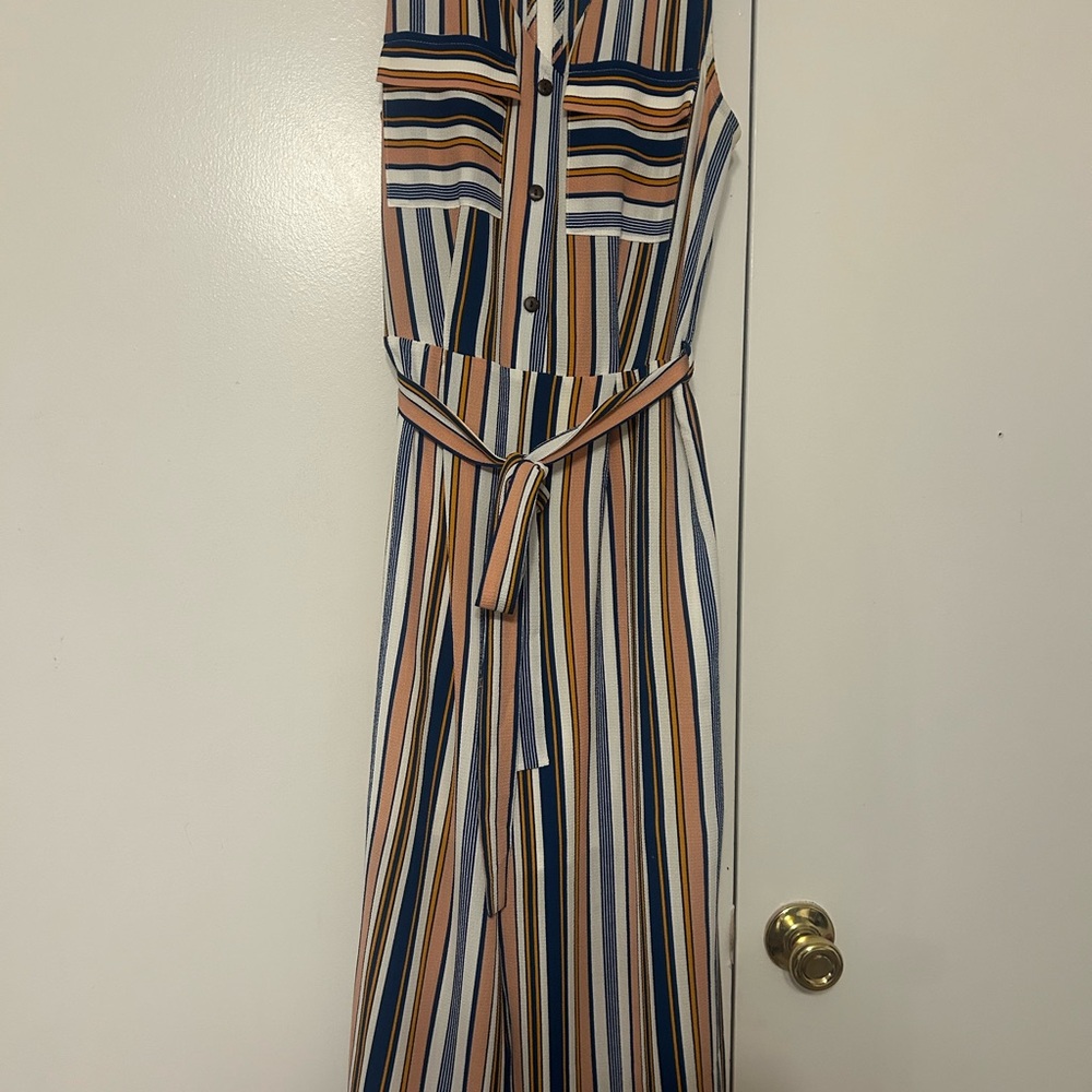 Monteau Multicolor Striped Jumpsuit